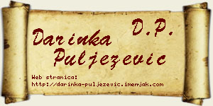 Darinka Puljezević vizit kartica
